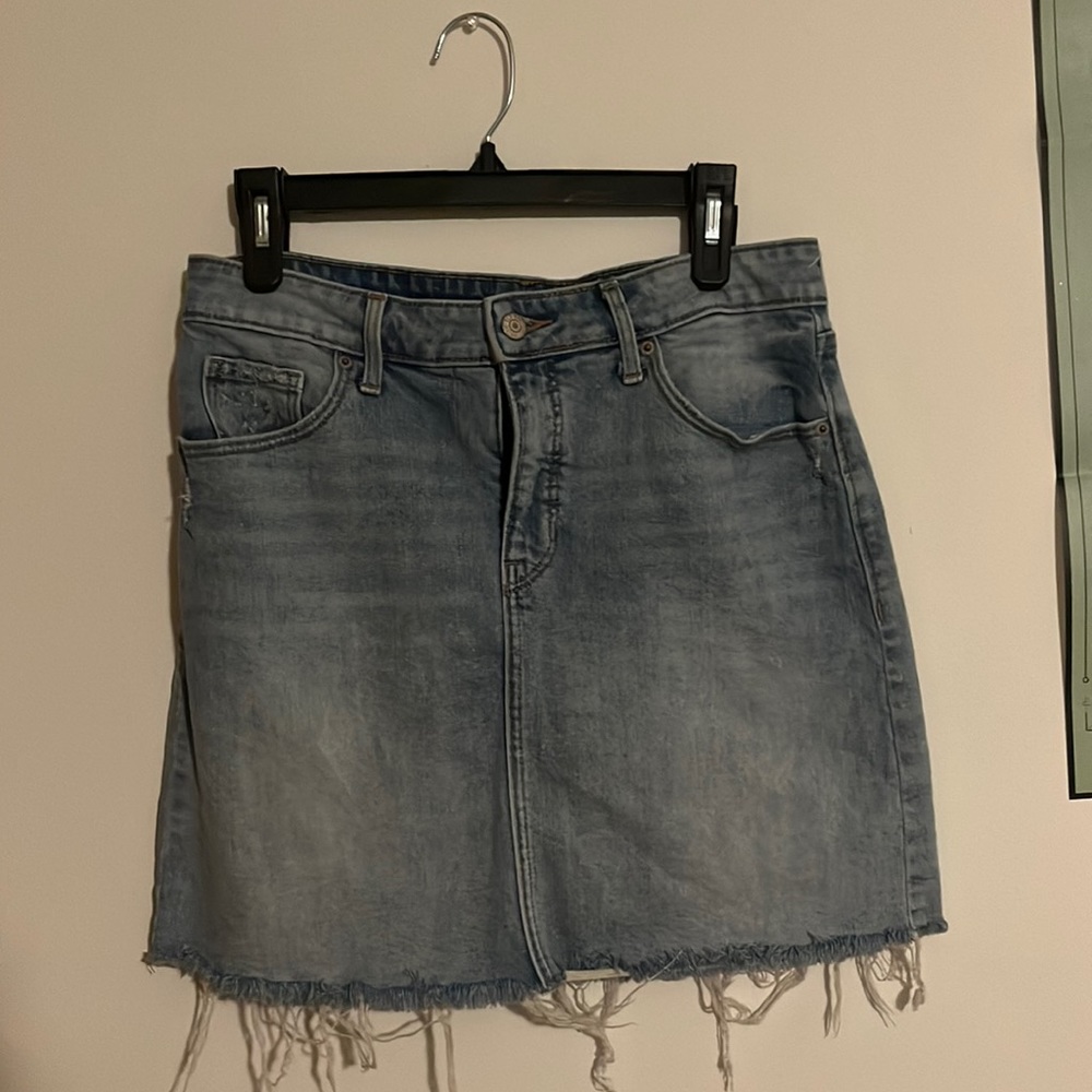 Jean mini skirt